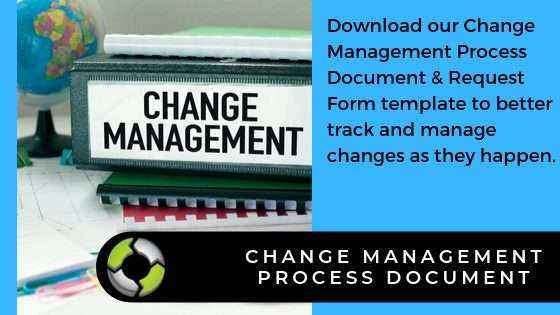 change management process document request from template