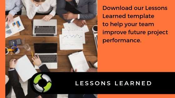 lessons learned template