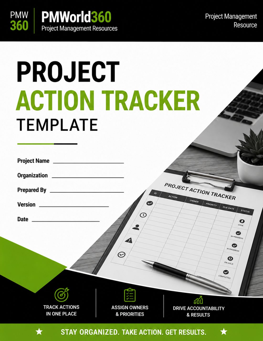 Project Action Tracker template