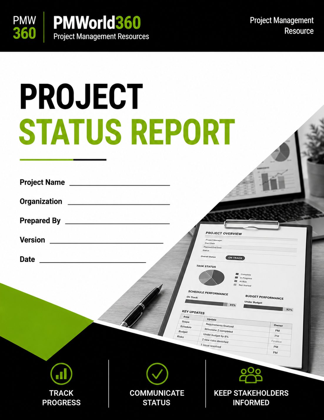 Project Status Report template